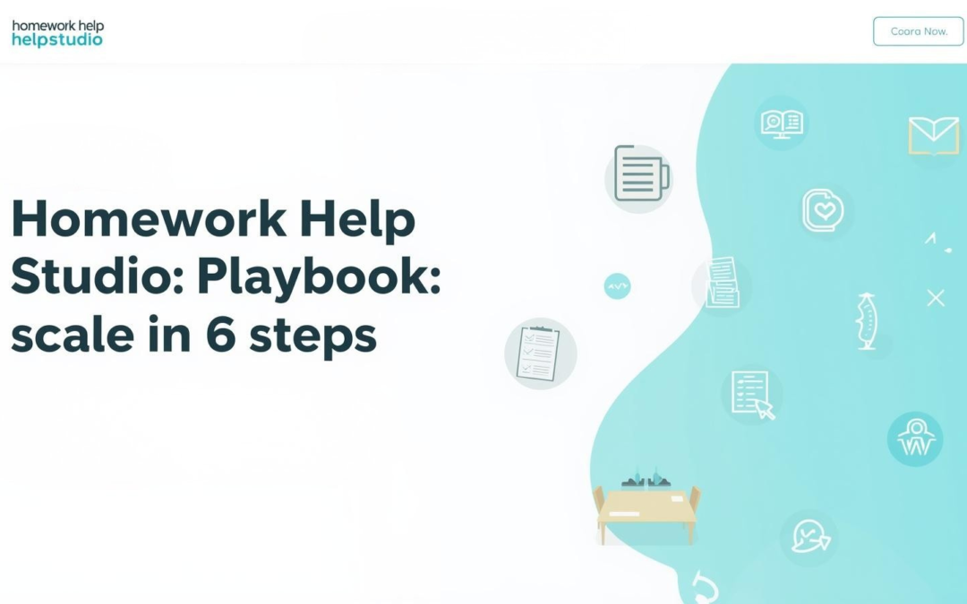 Homework Help Studio Playbook: Launch & Scale in 6 Steps